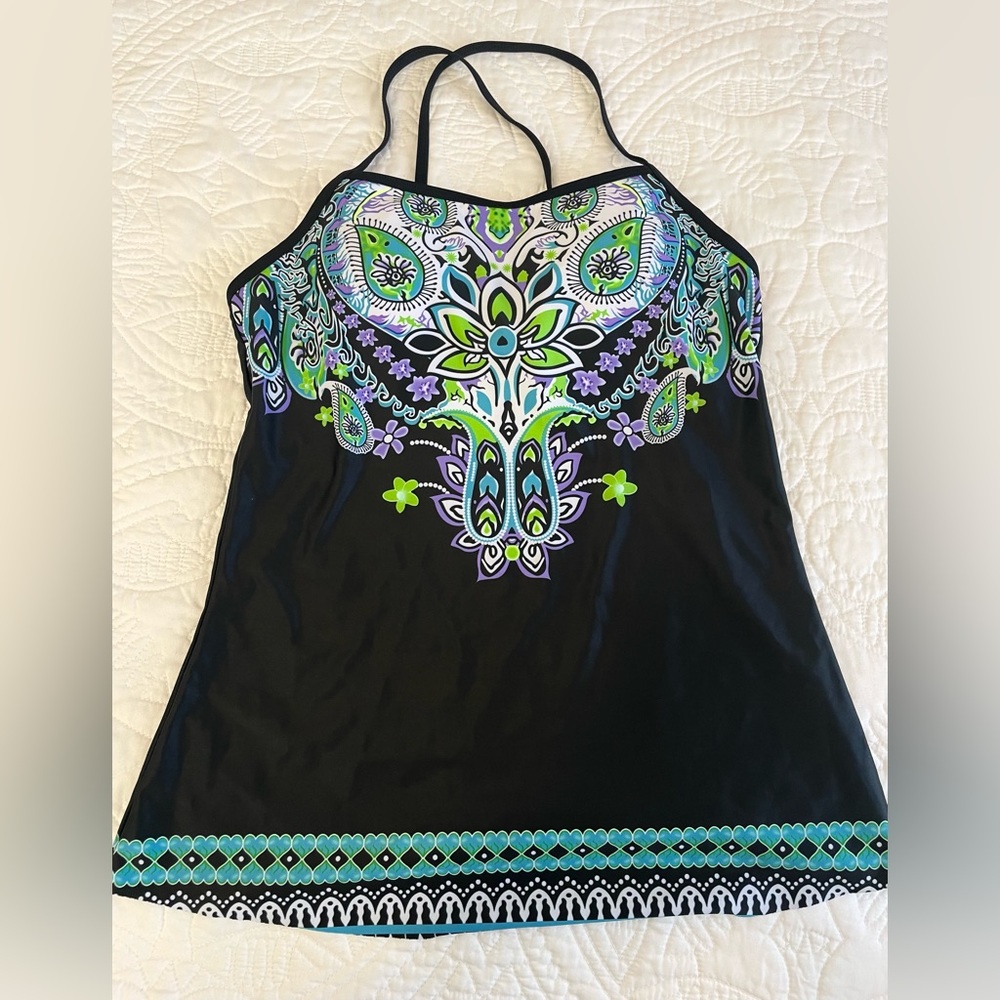 NWOT Tankini Racerback Top Sz XL